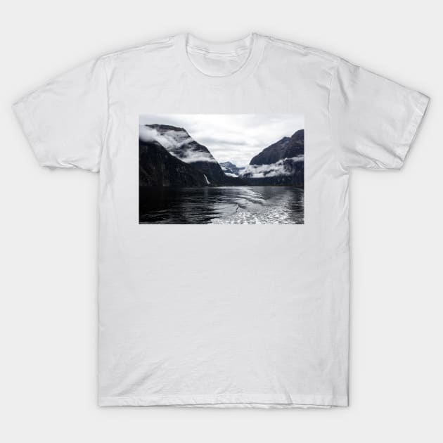 Milford Sound, New Zealand T-Shirt by HazelWright